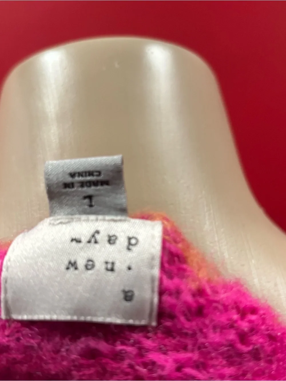 Women's Bright Pink Fair Isle Crewneck Sweater